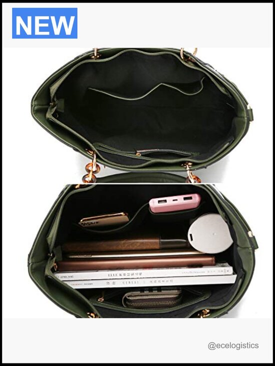 Amazon.com: KOGTLA Vegan Leather Purses for Women with  Tote Bag & Wallet Set 2-Piece Vegan Leather Handbag Purse Top Handle Crossbody